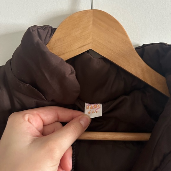 y2k brown vintage bebe scrunch puffer vest ✨ - Picture 4 of 4